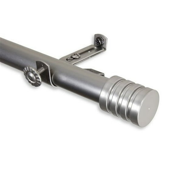 Lee 13/16 inch Curtain Rod-Color:Satin Nickel,Size:66-120"