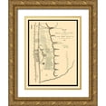 thumbnail image 1 of Lee 19x24 Gold Ornate Wood Framed with Double Matting Museum Art Print Titled - Prairie Du Chien Wisconsin Landowner - Lee 1820, 1 of 4