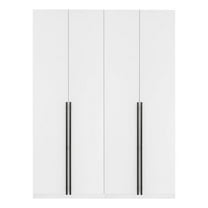 Lee 2-Piece Module Wardrobe 2.0 & 3.0 Closet made from Engineered Wood in White
