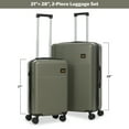 thumbnail image 1 of Lee 21/28 in Unisex 2-Piece Luggage Set, Olive, 1 of 22