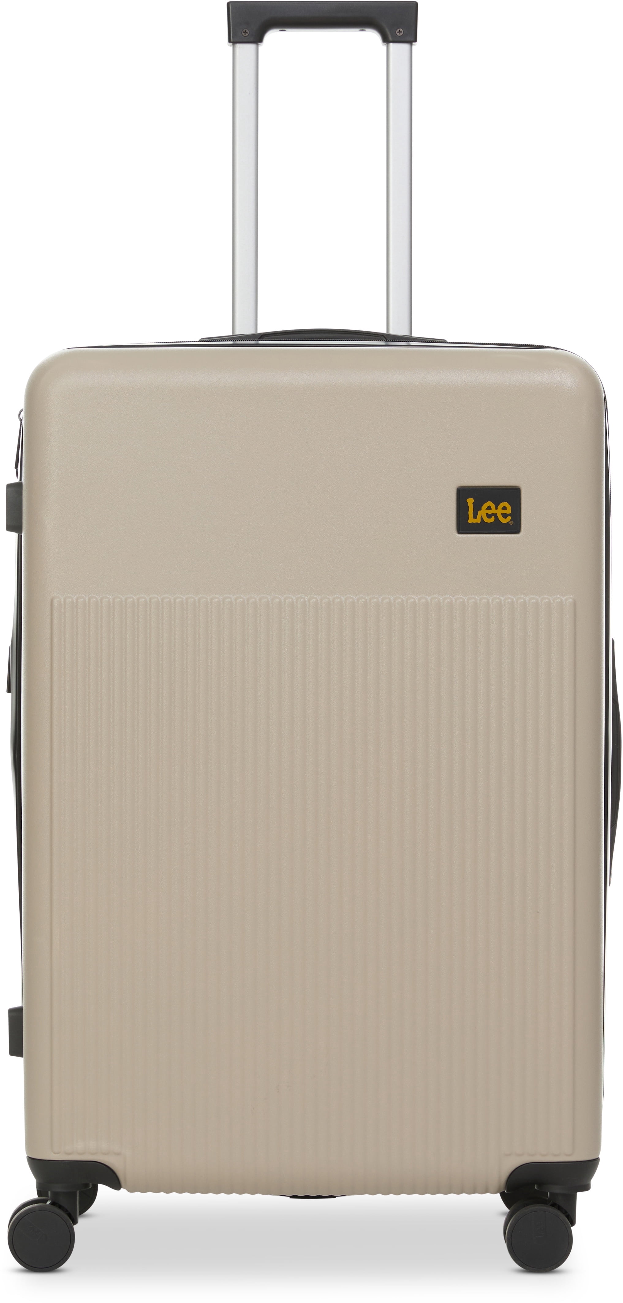 Lee 28 in Unisex Checked Bag Luggage, Beige