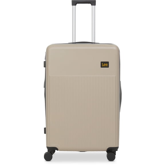 Lee 28 in Unisex Checked Bag Luggage, Beige