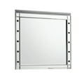 thumbnail image 1 of Benjara Lee 37 x 40 Vanity Mirror, 10 Light Bulb Sockets, Modern Silver Wood Frame, 1 of 5