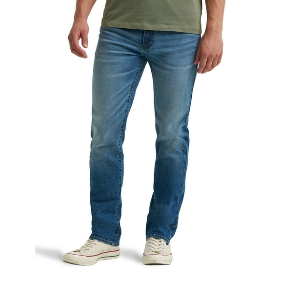 Lee® Men's Regular Fit Straight Leg Denim Jeans with Stretch