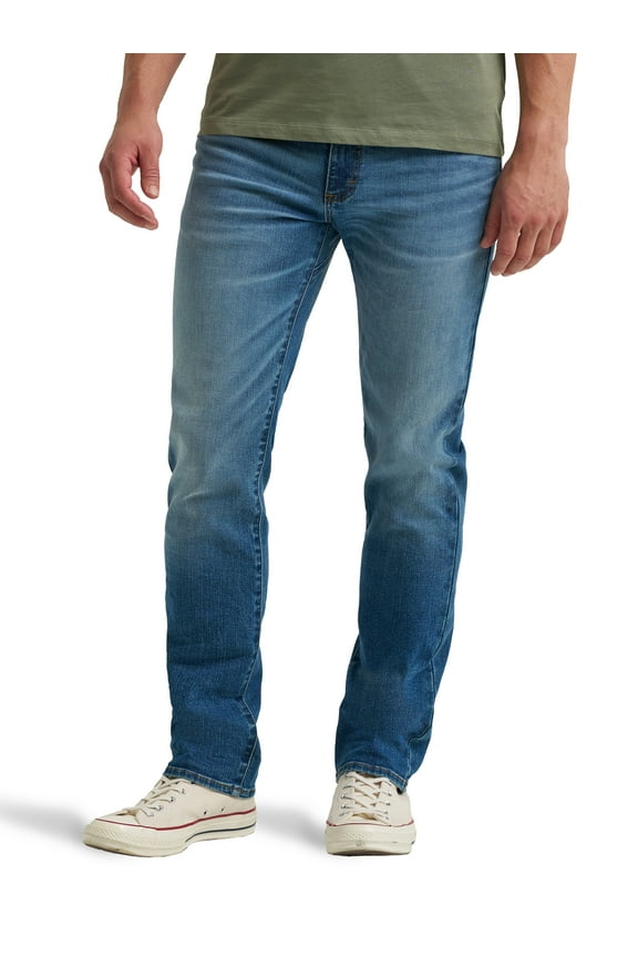 ® Men's Regular Fit Straight Leg Denim Jeans with Stretch