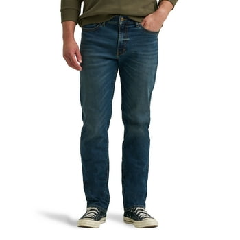 Lee® Men's Regular Fit Straight Leg Denim Jeans with Stretch