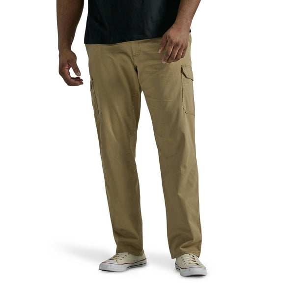 Lee® Big Men's Extreme Motion Straight Fit Twill Cargo Pant with Flex Waistband