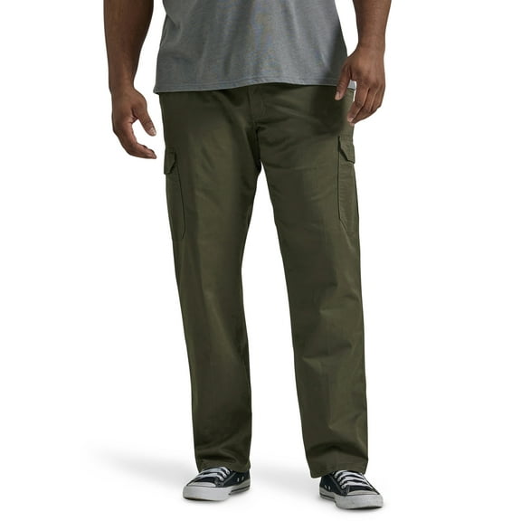 Lee® Big Men's Extreme Motion Straight Fit Twill Cargo Pant with Flex Waistband