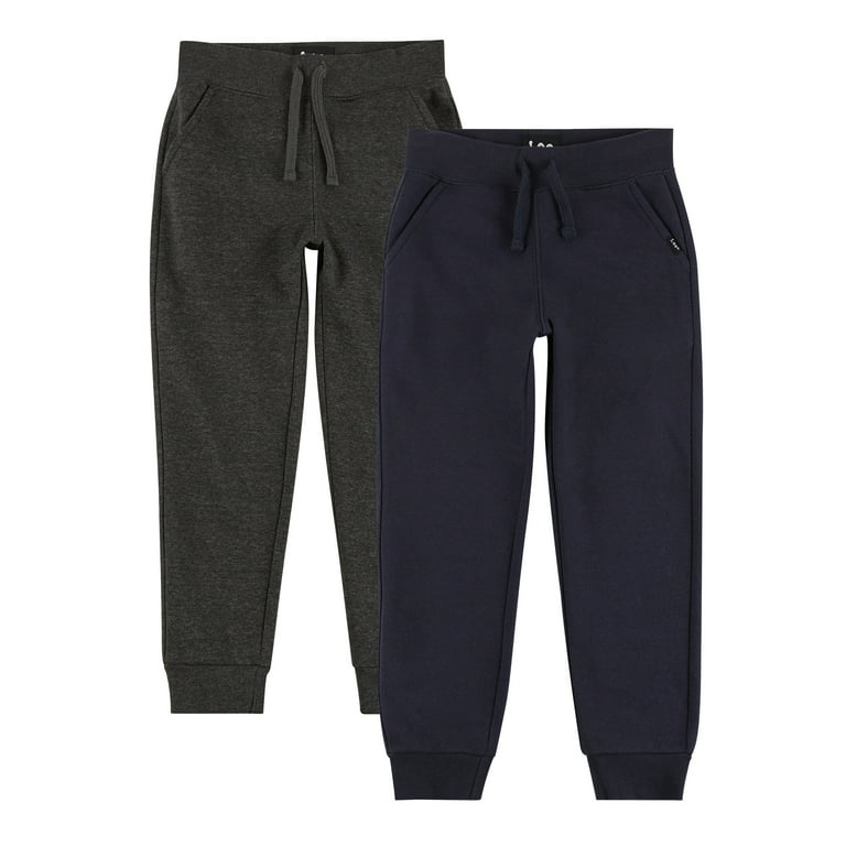 Lee Boys Fleece Jogger Pants 2 Pack Sizes 4 18 Walmart