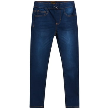 Lee Boys' Jeans - Pull On Tapered Fit Comfort Stretch Knit Denim Jeans (2T-20)