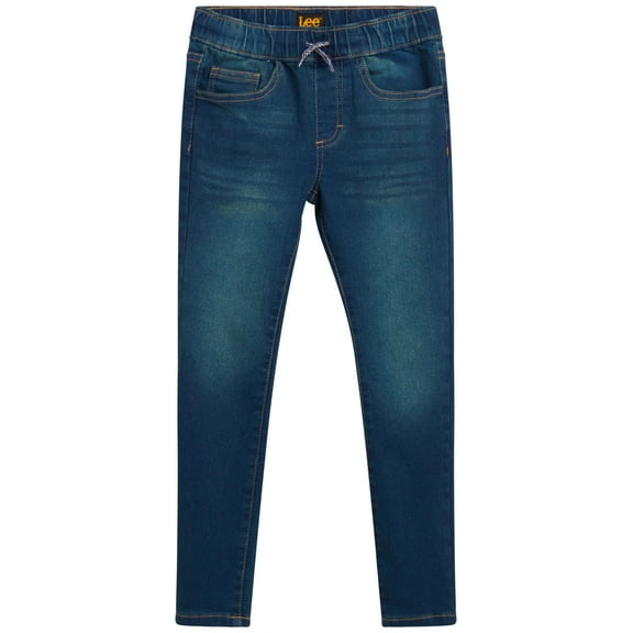 Lee Boys' Jeans - Pull On Tapered Fit Comfort Stretch Knit Denim Jeans (2T-20)