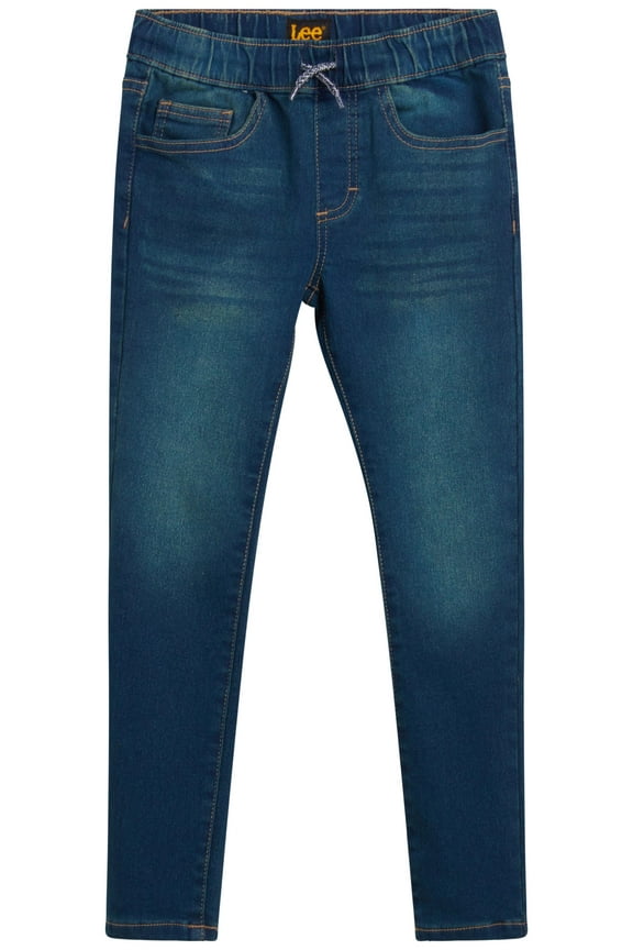 Boys' Jeans - Pull On Tapered Fit Comfort Stretch Knit Denim Jeans (2T-20)