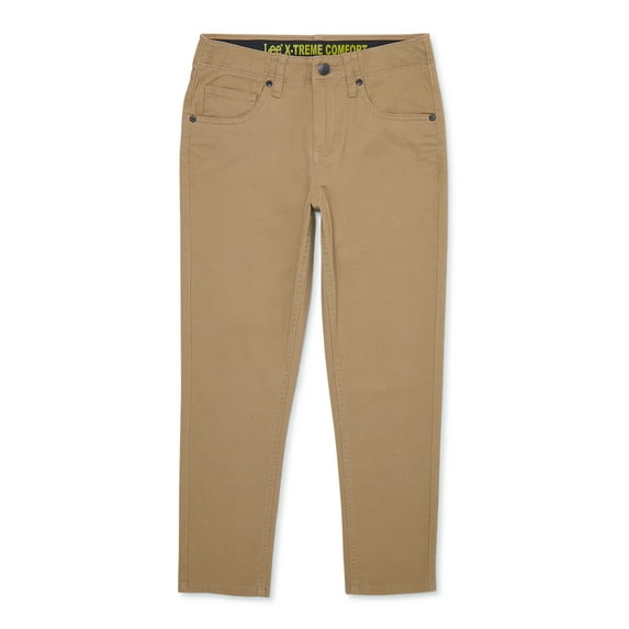Lee Boys Premium Slim Stretch Twill Pants, Sizes 8-16 and Husky