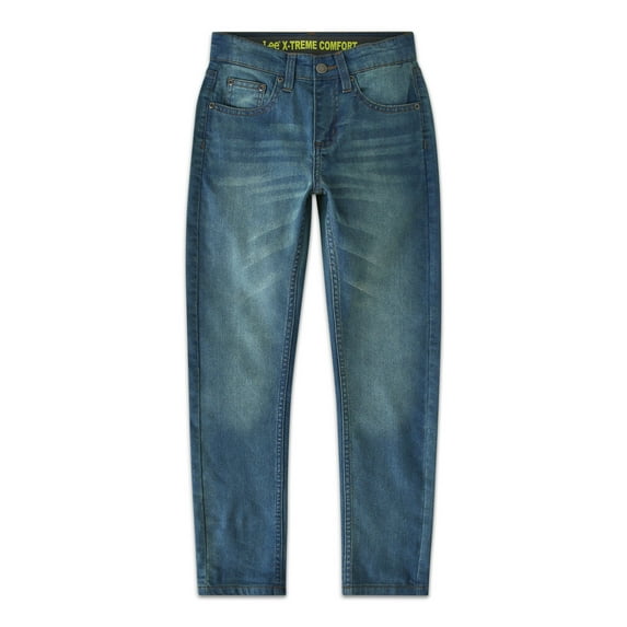 Lee Boys’ Premium Straight Fit Denim Jeans - Ultra Stretch Casual Pants for Boys (8-18 Husky)