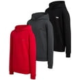 thumbnail image 1 of Lee Boys' Pull Over Hoodie - 3 Pack Soft and Cozy Plain Hooded Sweatshirt for Boys (Sizes: S-XL), 1 of 7