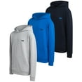 thumbnail image 1 of Lee Boys' Pull Over Hoodie - 3 Pack Soft and Cozy Plain Hooded Sweatshirt for Boys (Sizes: S-XL), 1 of 7
