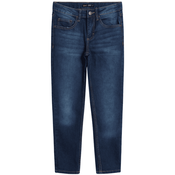 Lee Boys' Slim Fit Denim Jeans - Ultra Stretch Casual Pants for Boys ...