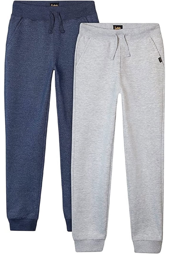 Boys' Sweatpants - 2 Pack Basic Cozy Active Fleece Jogger Pants with Pockets (4-20)