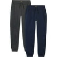 thumbnail image 1 of Lee Boys Sweatpants Lightweight Cozy Basic Fleece Jogger Pants with Pockets 2 Pack, 1 of 7