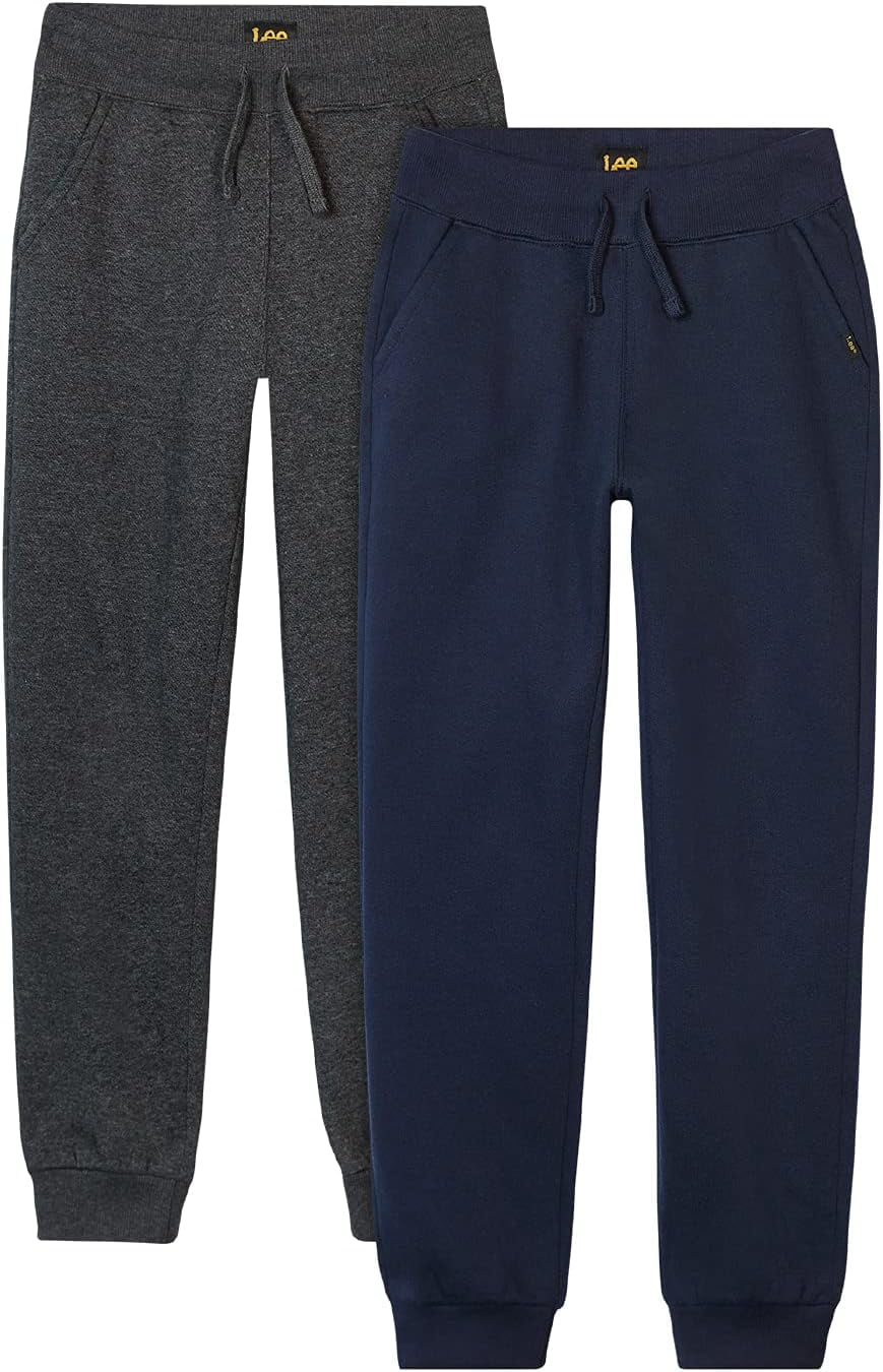 Lee Boys Sweatpants 2 Pack Basic Cozy Active Fleece Jogger Pants with Pockets 4 20 Walmart