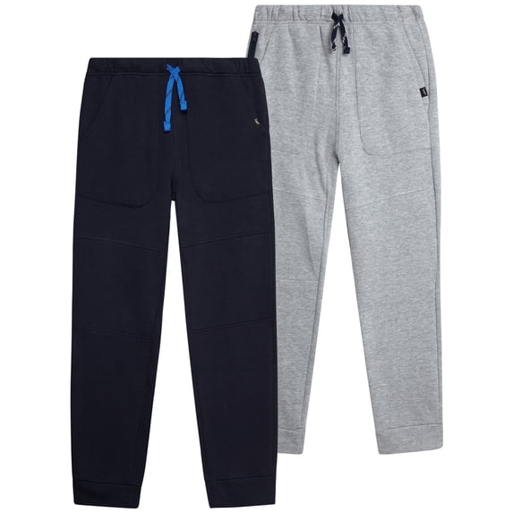 Lee Boys' Sweatpants - 2 Pack Basic Cozy Active Fleece Jogger Pants with Pockets (4-20)