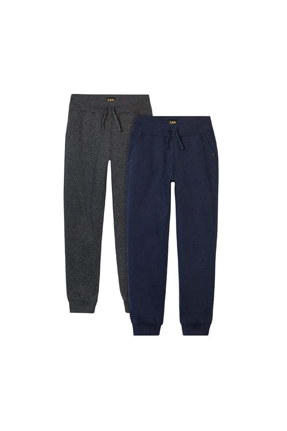 Boys' Sweatpants - 2 Pack Basic Cozy Active Fleece Jogger Pants with Pockets (4-20)