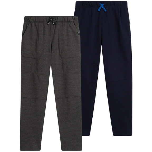 Lee Boys Sweatpants - 2 Pack Basic Cozy Active Fleece Jogger Pants with Pockets (4-20)