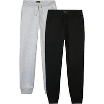 Lee Boys' Sweatpants - 2 Pack Basic Cozy Active Fleece Jogger Pants with Pockets (4-20)