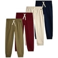 thumbnail image 1 of Lee Boys' Sweatpants - 4 Pack Basic Cozy Active Fleece Jogger Pants with Pockets (4-20), 1 of 7