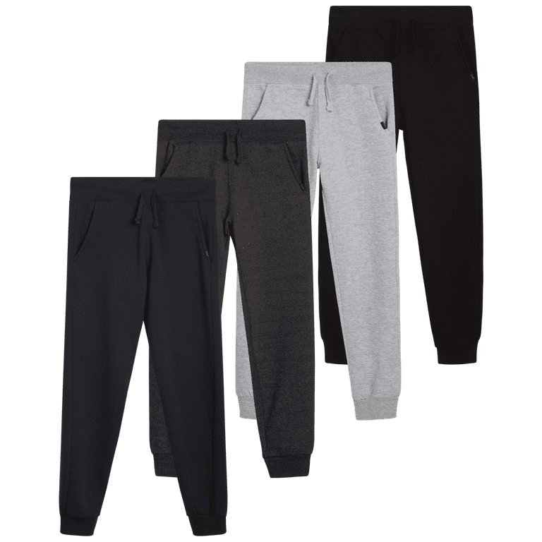 Lee Boys Sweatpants 4 Pack Basic Cozy Active Fleece Jogger Pants with Pockets 4 20 Walmart