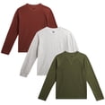 thumbnail image 1 of Lee Boys Thermal Shirt Soft Cozy Waffle Knit Thermal Top Long Sleeve Tee Shirts for Boys 3 Pack, 1 of 7