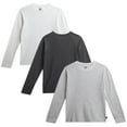 thumbnail image 1 of Lee Boys Thermal Shirt - 3 Pack Soft Cozy Raglan Thermal Top Long Sleeve Tee Shirts for Boys, 1 of 7
