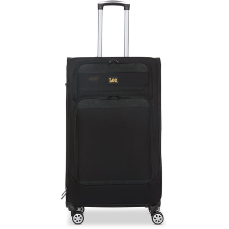 Lee Brand 28" Soft Side Check-In Luggage with 8 Spinner Wheels and Telescopic Handle