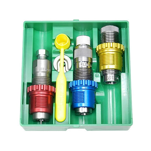 Lee Breech Lock Pacesetter 243 Winchester Full Length Sizing, Bullet Seating, Factory Crimp 3 Die Set