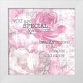 thumbnail image 1 of Lee C 15x15 White Modern Wood Framed Museum Art Print Titled - Textured  Sentiment pink II, 1 of 4