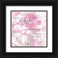 thumbnail image 1 of Lee C 26x26 Black Ornate Wood Framed with Double Matting Museum Art Print Titled - Textured  Sentiment pink II, 1 of 4