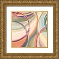 thumbnail image 1 of Lee C 26x26 Gold Ornate Wood Framed with Double Matting Museum Art Print Titled - Overlapping  Rings IV, 1 of 4