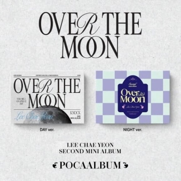 Lee Chae Yeon - Over The Moon - Poca Album - Random Cover - incl. Photostand, 2 Photocards + 2 Stickers - Music & Performance - CD