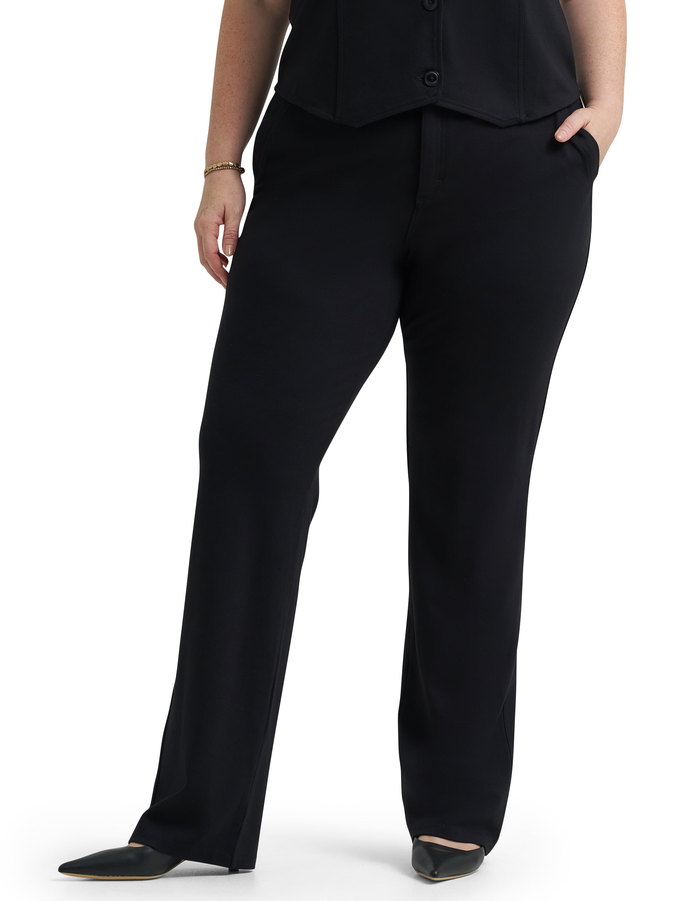 Lee® Women's Plus Straight Knit Pant, Sizes 4-24
