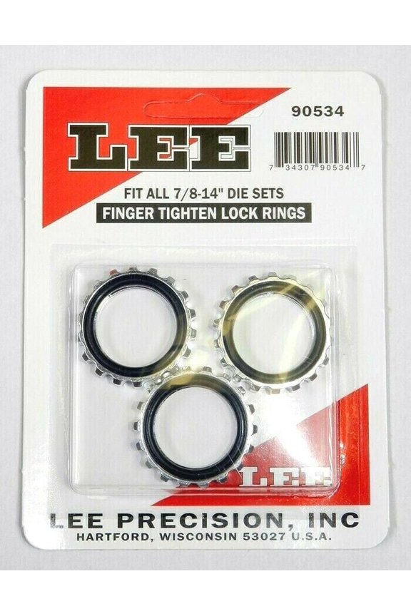 Lee Die Lock Rings, Package of 3~90534