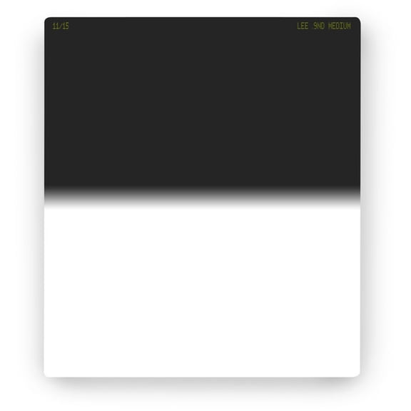 Lee Filters 0.9 Graduated Neutral Density Filter, 150x170mm Resin for SW150 Holder, Medium Edge
