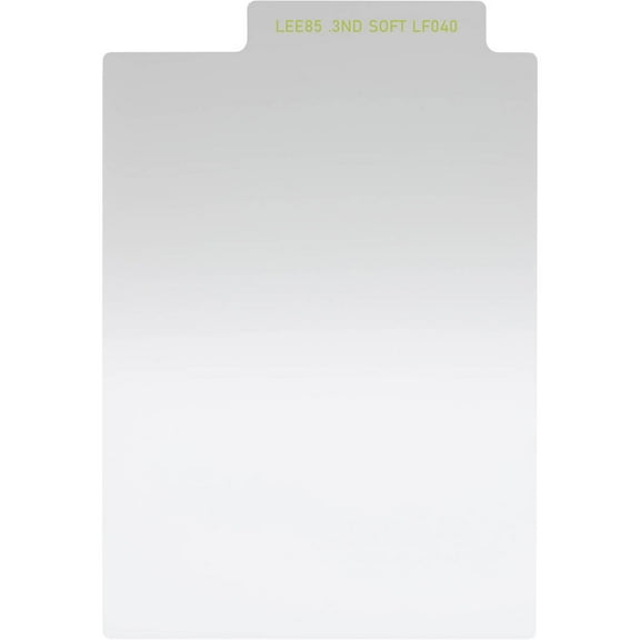 Lee Filters LEE85 85x115mm Neutral Density 0.3 Soft Grad Resin Filter