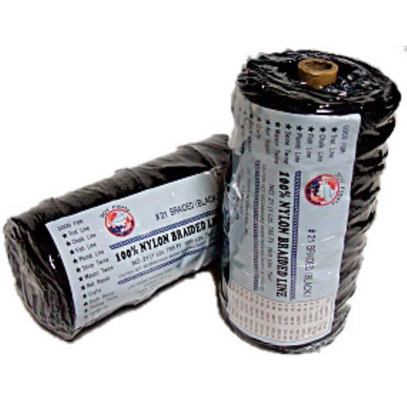 Lee Fisher 123496 135 ft. 1 lbs Braided Twine 720 Test, Black