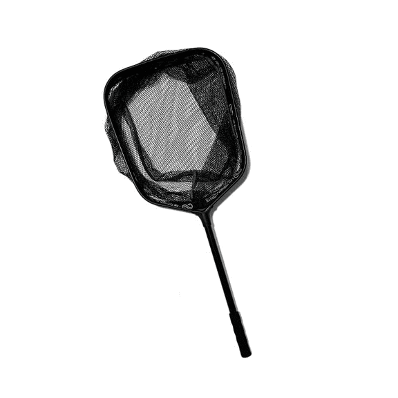 Lee Fisher Sports Floating Landing Net 18" X 22" Hoop 14" Deep, 36" Handle Black