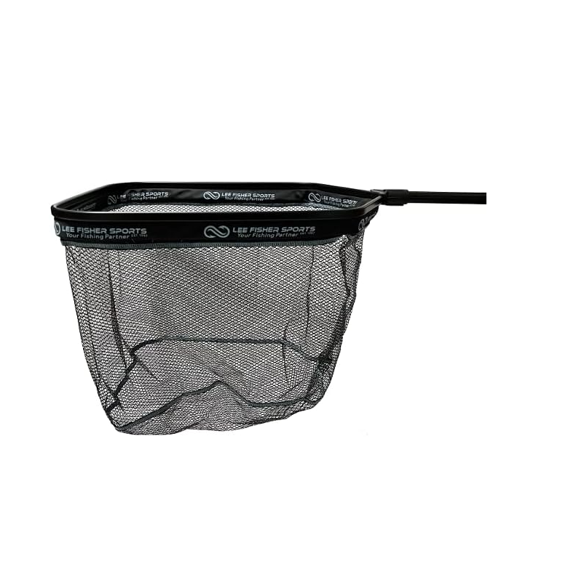 Lee Fisher Sports Floating Net 18" X 22" Hoop 14" Deep, 18" Handle Black