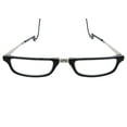 thumbnail image 1 of Lee Foldable Square Black on Black Cord, Neckglasses Pendant, Reading Glasses, Convenient, Classic Style, Discreet, Easy Care - 2.00 - Black, 1 of 6