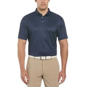 Lee Golf Men's and Big Men’s Multi-Color Geo Print Short Sleeve Golf Polo Shirt, up to Size 3X