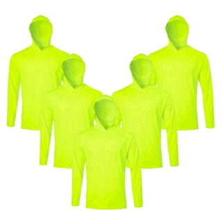 Men's 5-Pack UPF 50+ Sun Protection Hoodies, Quick Dry Long Sleeve Shirts for Outdoor Gym