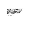 thumbnail image 1 of Lee Harvey Oswald - A Socio-Behavioral Reconstruction of His Career (Paperback), 1 of 1