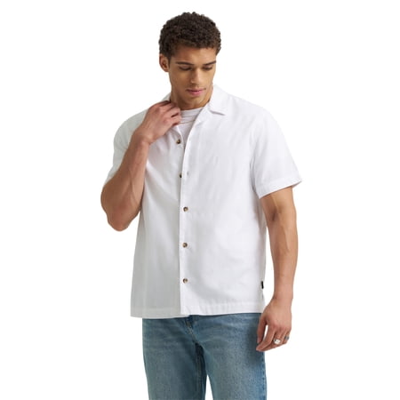 Lee ® Men's Heritage Pocketless Short Sleeve Camp Shirt, Sizes S-3XL